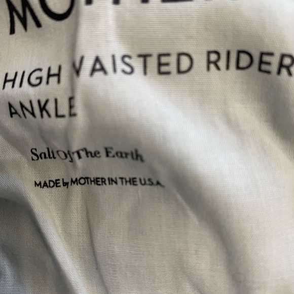 Mother High Waisted Ankle Rider Jeans Salt of Earth jeans size 29 LIKE NEW​ - Picture 8 of 12